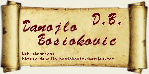 Danojlo Bosioković vizit kartica